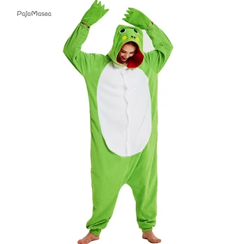 

Pajamasea Frog Kigurumi Animal Onesie For Adults Anime Cosplay Costume Pajamas Men Women Onsie One-Piece Pijamas Girl Boy Romper