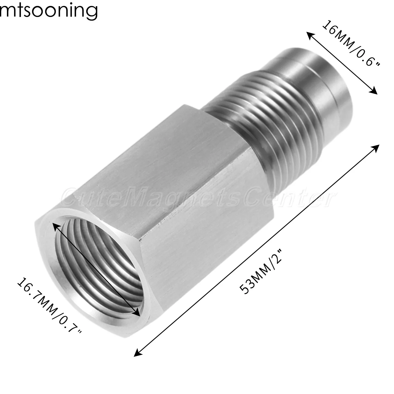 LAMBDA O2 OXYGEN SENSOR BOSS SPACER EXTENDER DECAT HYDROGEN HIGH GRADE STEEL