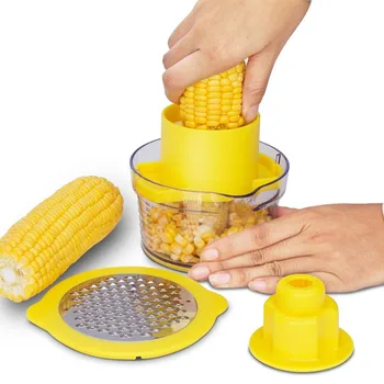 

Manual Corn Thresher Peeler Stripper Cob Kerneler Remover Home Kitchen Gadget Niblet Separator Vegetable Sheller Accessories