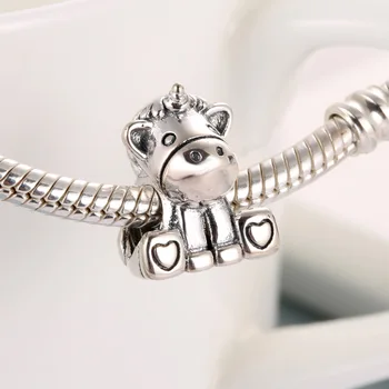 

The Unicorn Charm fit Lady Bracelet Bangle Cartoon Animal Bead Authentic S925 DIY Jewelry