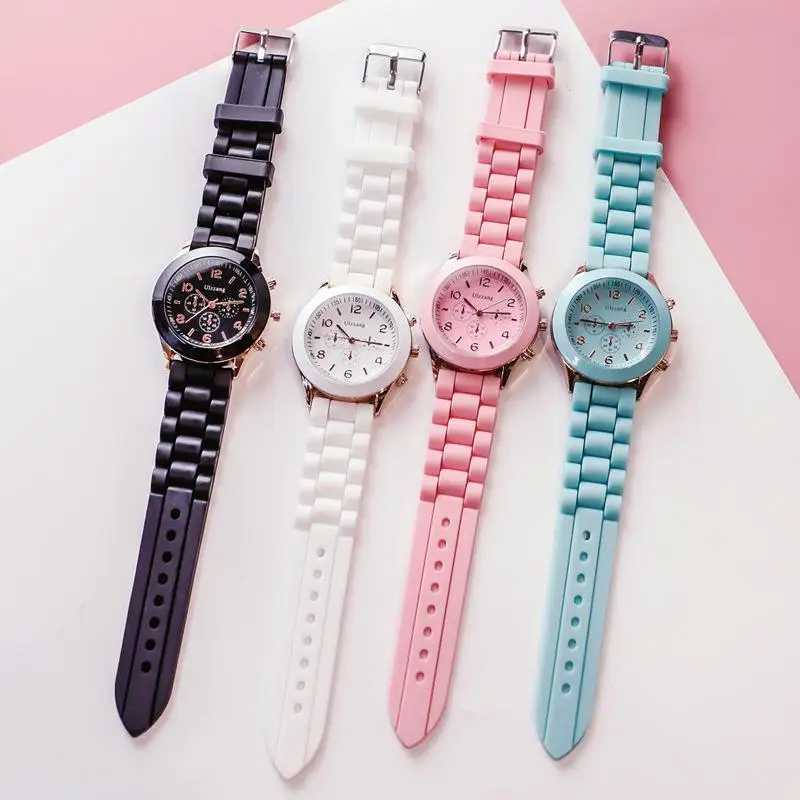

Cute Women Silicone Watches Casual Watches for Women Girl Students Fashion Ladies Quartz Wrist Watches Clock Zegarek Damski
