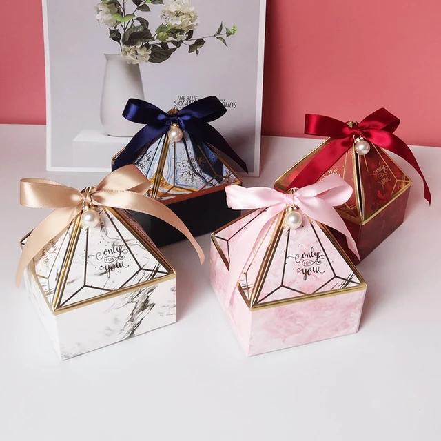 New Gift Box Valentines Day Paper Candy Bags Wedding Favors For