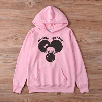 

Melanin Poppin Hoodies Streetwear Aesthetic Stylish Women Clothing Girl Ulzzang Feminist Long Sleeve Autumn Outwear Dropshipping