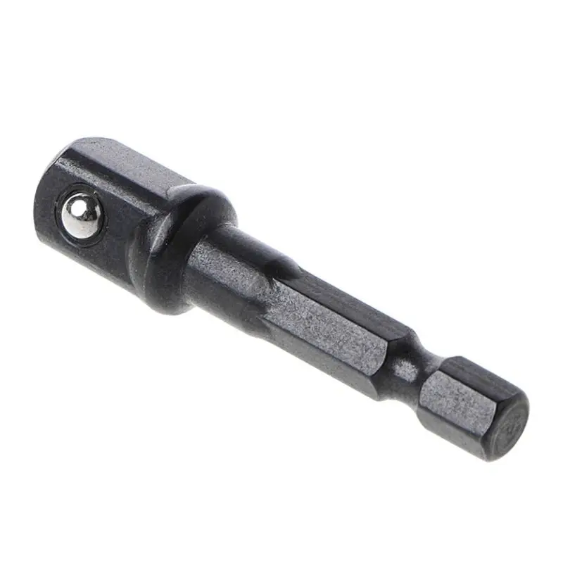 3Pcs Drive Power Drill Bit Socket Adapter 1/4 3/8 1/2 Hex Shank Wrench Electric Screwdriver Extension Bit Adaptor Set Mayitr