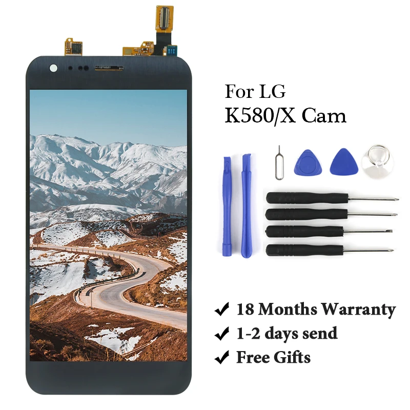 ЖК-дисплей с дигитайзером для LG K580/X рамкой и сенсорным экраном K580 | Мобильные