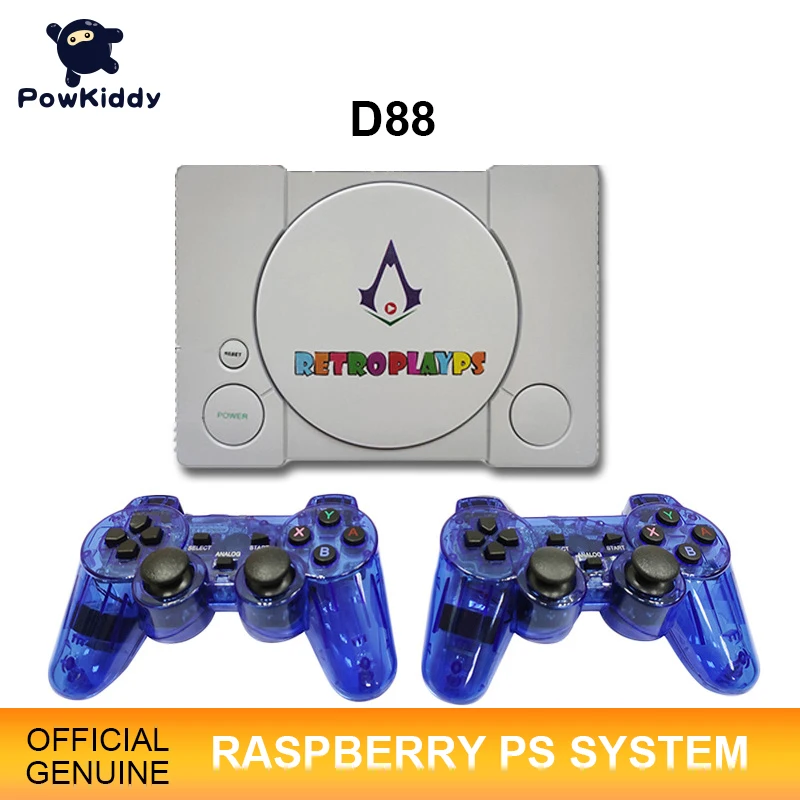 POWKIDDY D88 Ретро игровая консоль HD Raspberry Pie 30 симулятор встроенные 7000 игр двойные