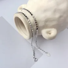 S925 изысканные серебряные аксессуары Простые Модные маленькие круглые бусины ноги кулон Женская крутая серия MORI лучший друг кольцо на лодыжки Socia