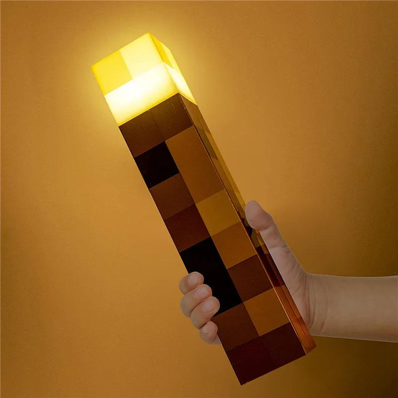 11.5 Inch Brownstone Torch Led Lamp Usb Rechargeable Night Light Lights Lighting red night light