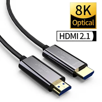 

8K Optical Fiber HDMI 2.1 Cable ARC HDR 4K 120Hz MOSHOU High-Definition Multimedia Interface Cable for Samsung QLED TV Amplifier