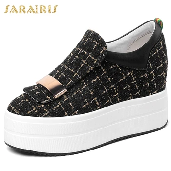 

sarairis new arrivals high quality 2020 platform shoes woman pumps female increasing heels slip on spring pumps women shoes