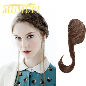 

synthetic wedding hair accessories chigon with braiding hair for women curly extension hair ponytail hair accessories MUMUPI
