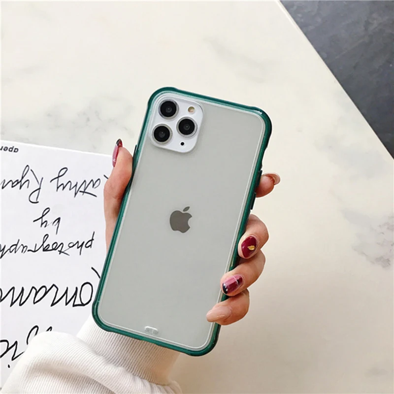 Матовый Бампер для телефона iphone 11 12 Pro XR X XS Max 6S 6 8 7 Plus Mini противоударный мягкий