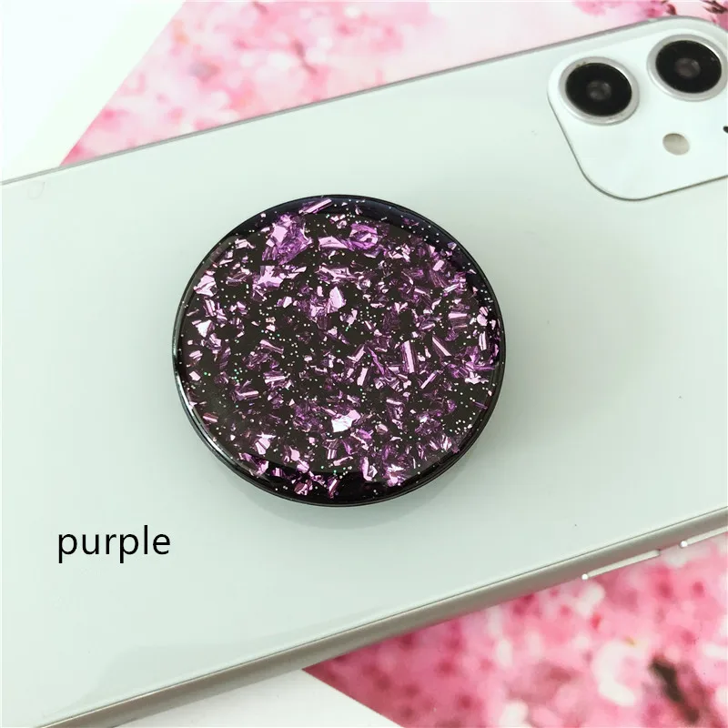 Universal Solid Color Round Airbag Bracket Expanding Stand Grip Mobile Phone Finger Holder For iPhone Huawei Contraction Bracket