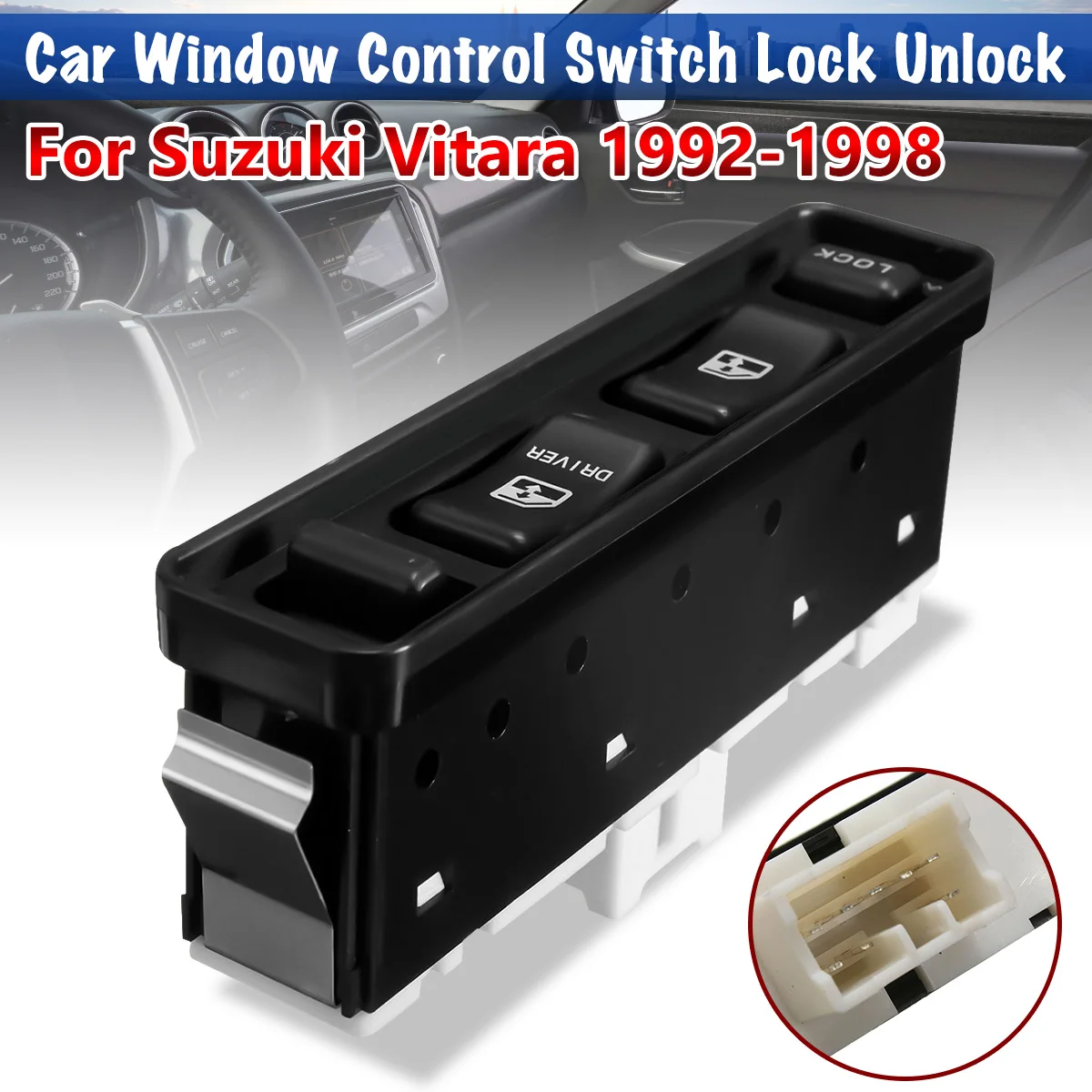

Car Electric Power Master Window Control Switch Button 3799060A00 Auto Accessories For Suzuki Vitara 1992-1998