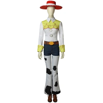 

Toy Story Jessie Costume Cosplay Cowgirl Fancy Dress Costume Outfit Adult Women Halloween Party Full Set With Props Custom Made