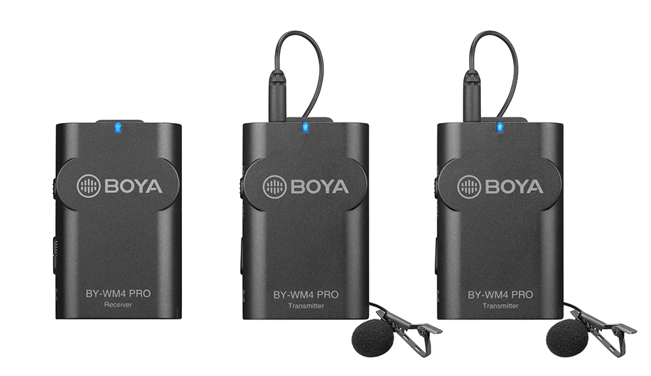 BOYA BY-WM4 Pro K1 K2 петличный микрофон Микрофон для DSLR камеры телефон Двухканальный беспроводной микрофон система передатчик