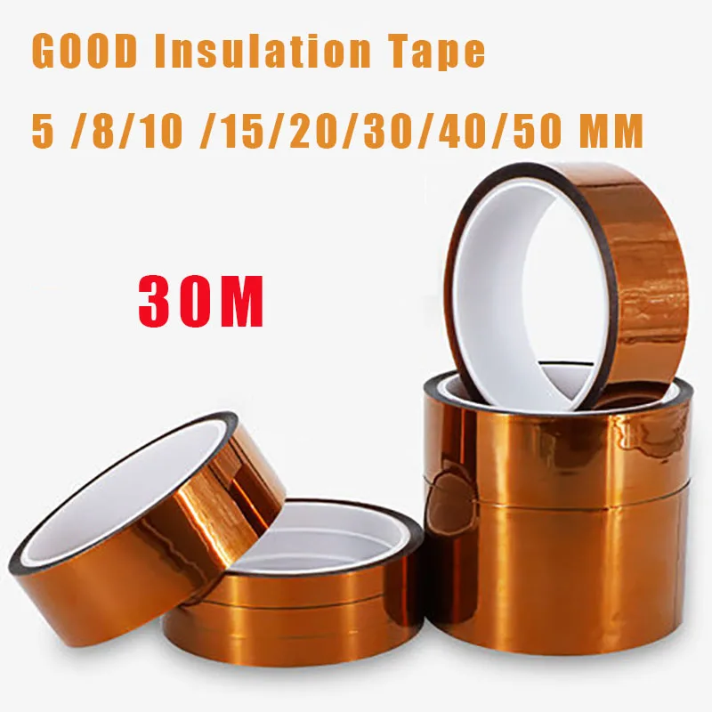 1Pc 30M Insulation Tape Anti-static Tape Heat Resistant High Temperature Insulated Circuit Board Protection For Solder Motor