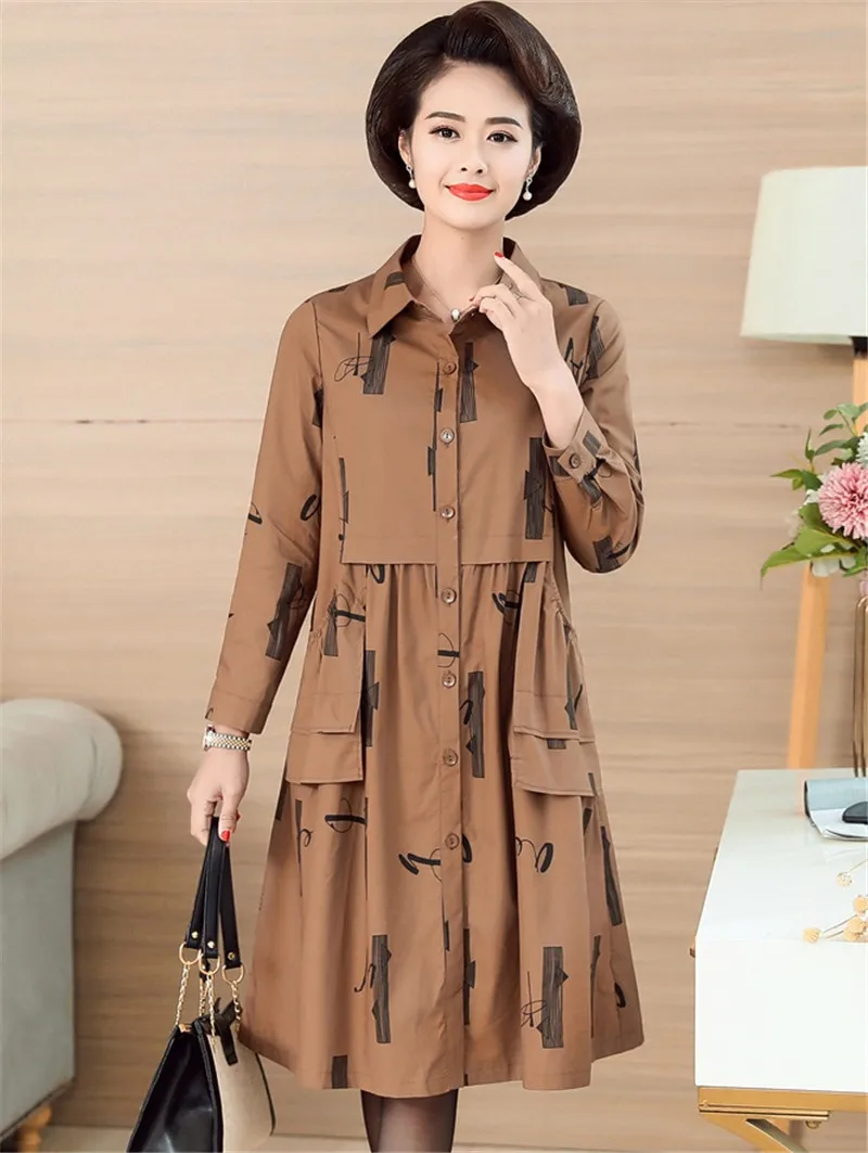 Autumn Winter Cardigan Overcoat Women Quality Thin Windproof Windbreaker Coats Plus size Womens Loose Long Trench Coats 5XL 1134