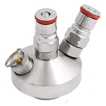 

Stainless Steel Keg Beer Growler Spear Tap Dispenser For Craft Beer Durable 2 Ball Lock Connections W/pressure Relief Valve