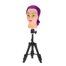 Регулируемый манекен штатив Стенд камера штатив манекен голова вешалка для париков обучение косметологии кукла голова стенд с сумкой для переноски