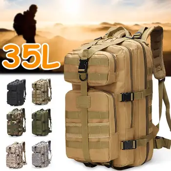 

Camouflage Military Tactical Assault Backpack 35L Waterproof Outdoor Bag Pack Army Rucksack Outdoor Hiking Camping Backpacks