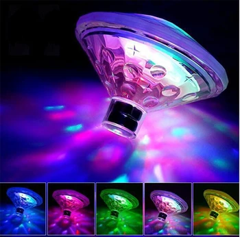 

RGB LED Waterproof Night Light Floating Underwater Colorful Light Atmosphere Lighting Night Lamp Swimming Pool Star Projector