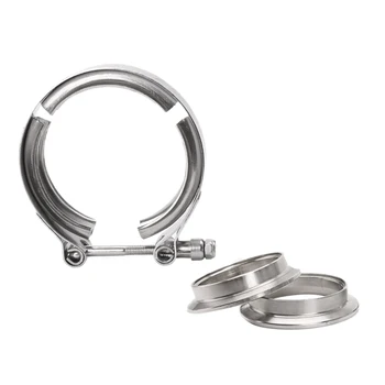 

Universal 3.5 Inch Stainless Steel V-Band Turbo Downpipe Exhaust Clamp