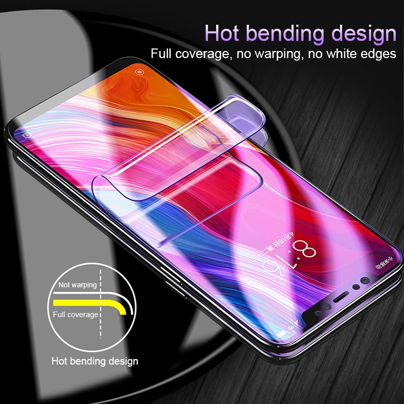 6D полное покрытие мягкая Гидрогелевая пленка для Xiaomi mi 9 SE mi 9T Pro A3 Lite Защитная пленка для Xiao mi Red mi Note 8 7 K20 Pro GO