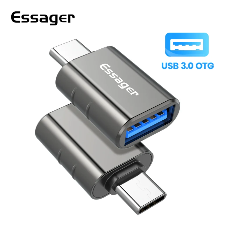 Essager USB Type C OTG Adapter 3.0 To Male Converter Mini A Type-c Female Fast Charge | Мобильные телефоны и аксессуары