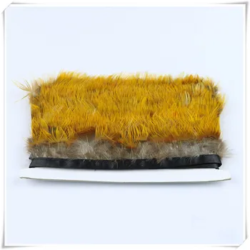 

10m natural chicken feather fringe trim high quality feathers dress edge decoration for party sewing crafts plumes accessories