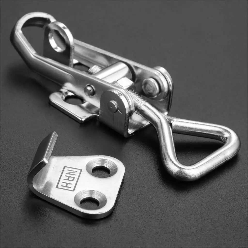 Adjustable Spring Loaded Toggle Case Box Chest Trunk Clamp Latch Catches Hasp 1Pc Durable Stainless Steel Furniture Fittings furniture hardware,toggle latches,decorative latches,buckle clamp
