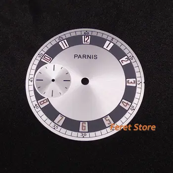 

Parnis 38mm Watch Silver Dial Rose gold mark Watch Dial Kit ETA 6497/Sea-gull st36 Movement Wristwatch Parts p301