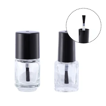

20pcs 5ml Transparent Nail Polish Bottle Durable Mini Storage Container Glass Bottle Subpackaging Bottle for Home Girls
