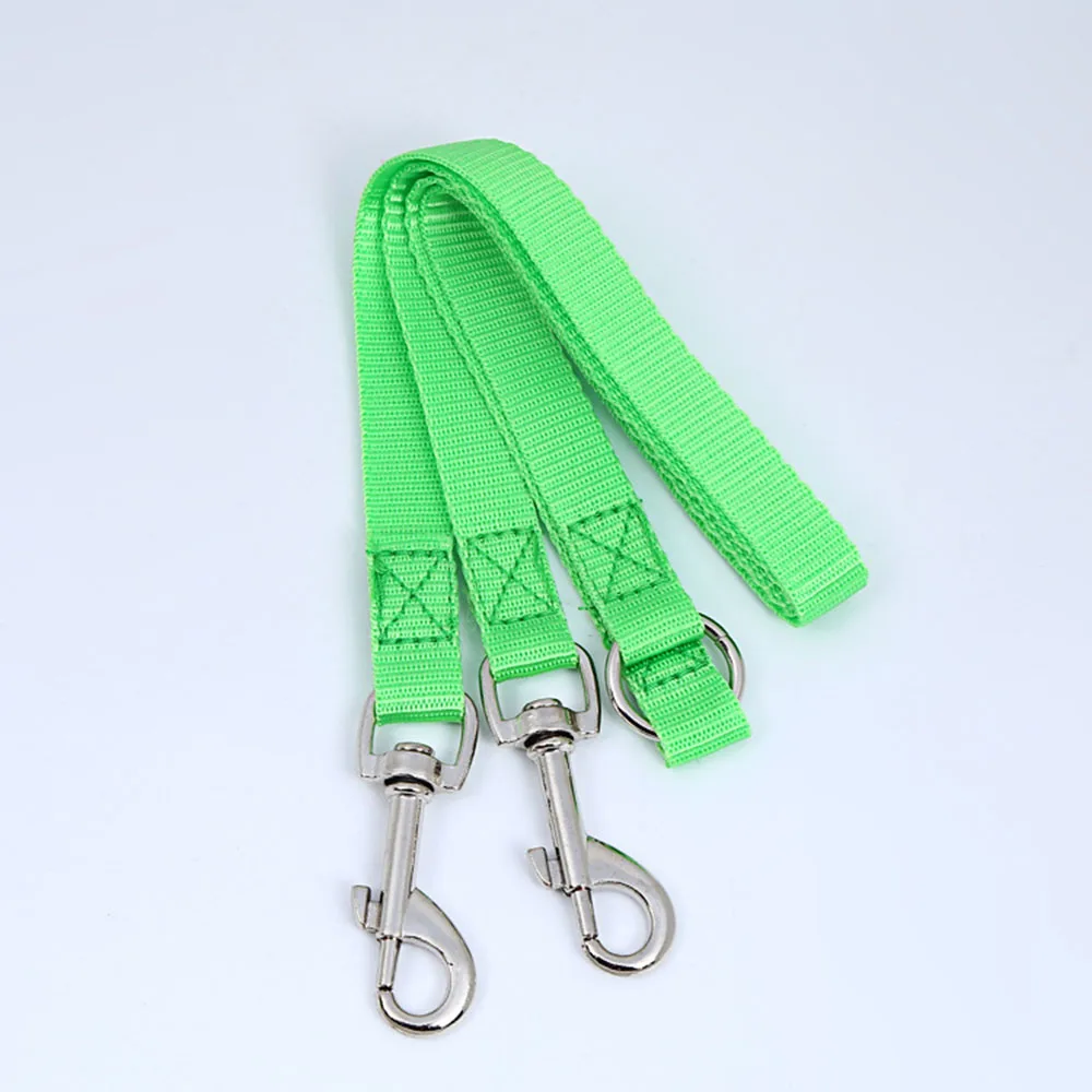 Double Twin Dual Coupler Dog Leash Two in One Strong Nylon Pet Cat Dog Leash Colorful Two Ways Pet Leads for Small Dogs and Cats