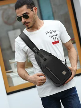 

POSO Bag 7.9inch USB Tablet Bag Multi-function Leisure Chest Bag Outdoor Shoulder Bag Waterproof Anti-theft Diagonal Bag