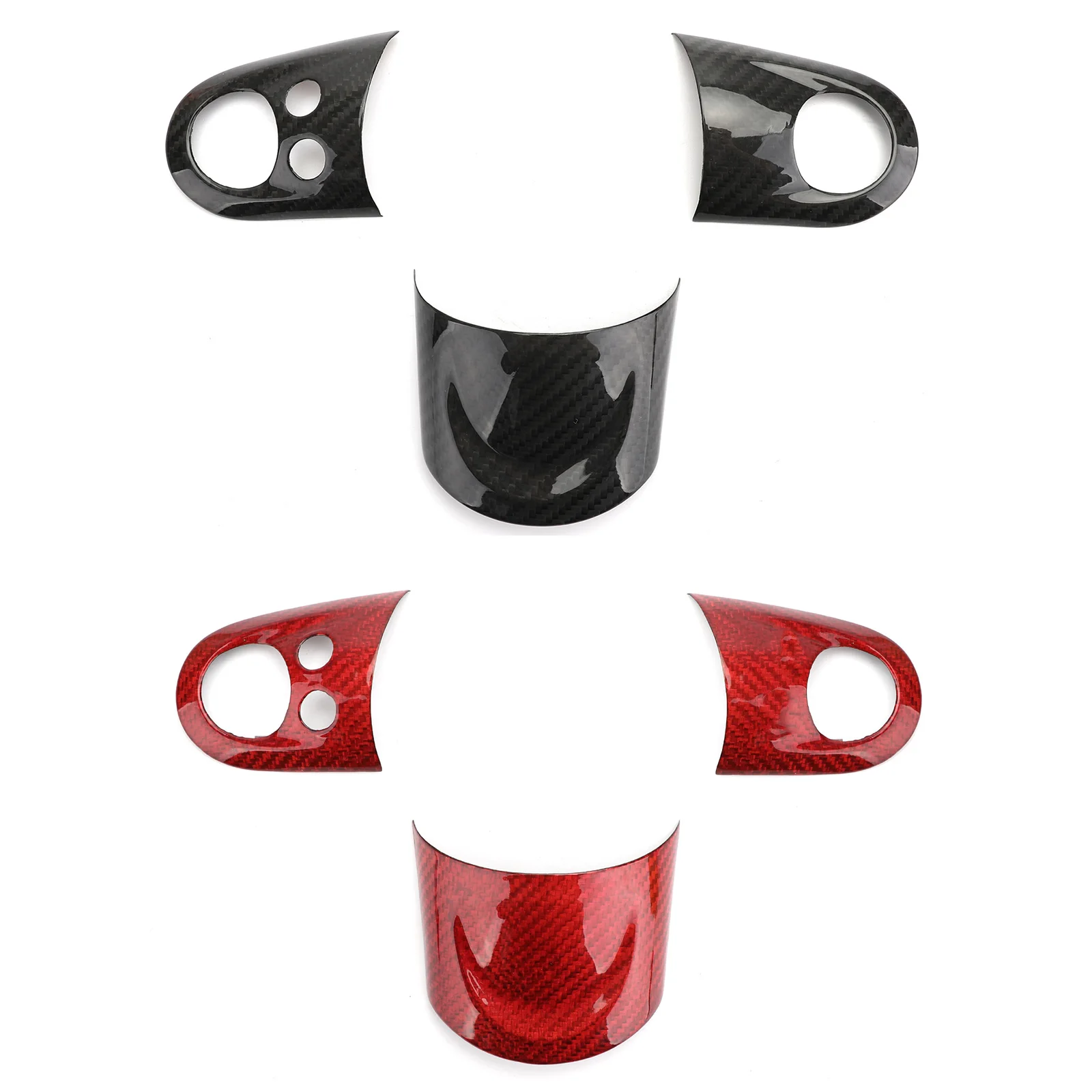 Комплект чехлов для рулевого колеса Areyourshop из волокна Mini Cooper S R55 R56 R57 MFSW 2007 2013