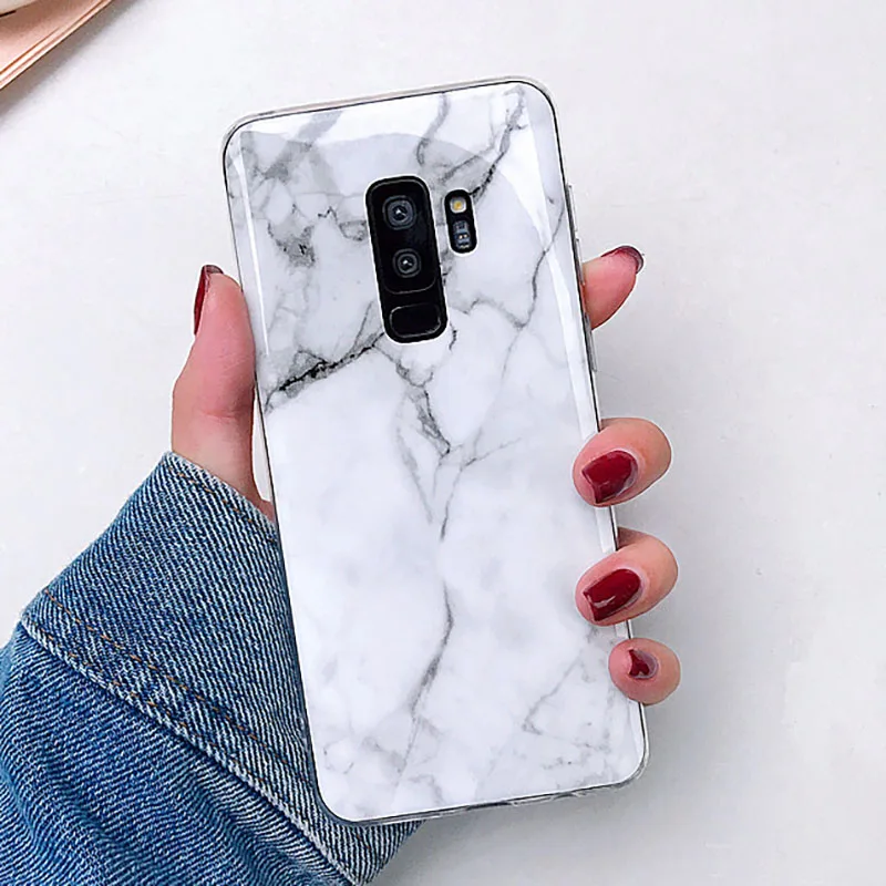 Чехол FLYKYLIN для samsung Galaxy S10e S10 Plus S9 S8+ задняя крышка на розовое покрытие мраморный Гладкий Мягкий ТПУ силиконовый чехол для телефона - Цвет: Style F6