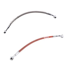 2шт 2" мотоцикл плетеный из нержавеющей стали тормозные масляные шланги линии трубы