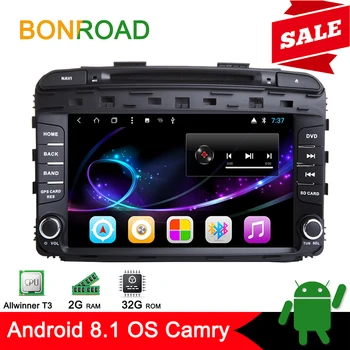 

Bonroad 2Din Android 8.1Car DVD Video Player for Sorento with GPS,Video,USB,Bluetooth,Original Steering Wheel Control 4G Wifi