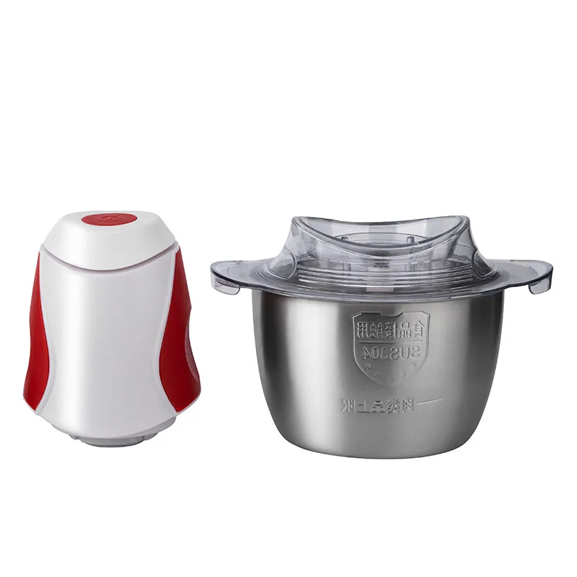  1.5L Meat Chopper Stainless Steel Multi-function Automatic Electric Household Food Vegetable Grinde - 4000402833878