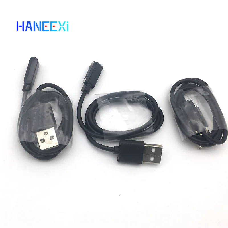 K22 스마트 시계 피트니스 트래커 팔찌 2Pin 블랙 전원 충전 데이터 케이블에 대 한 원래 자기 충전기 충전기 케이블 와이어