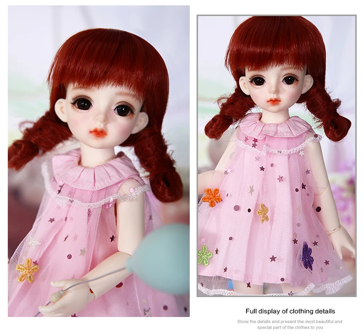 BJD SD Кукла Одежда 1/6 розовый стиль для Linachouchou тела YF6-452 куклы аксессуары luodoll