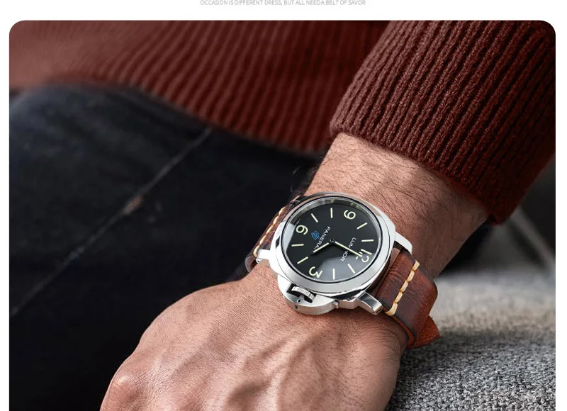 MAIKES кожаный ремешок для часов ручной работы ремешок Мужские винтажные часы из натуральной кожи ремешок 20 мм 22 мм 24 мм для Panerai Fossil Casio SEIKO