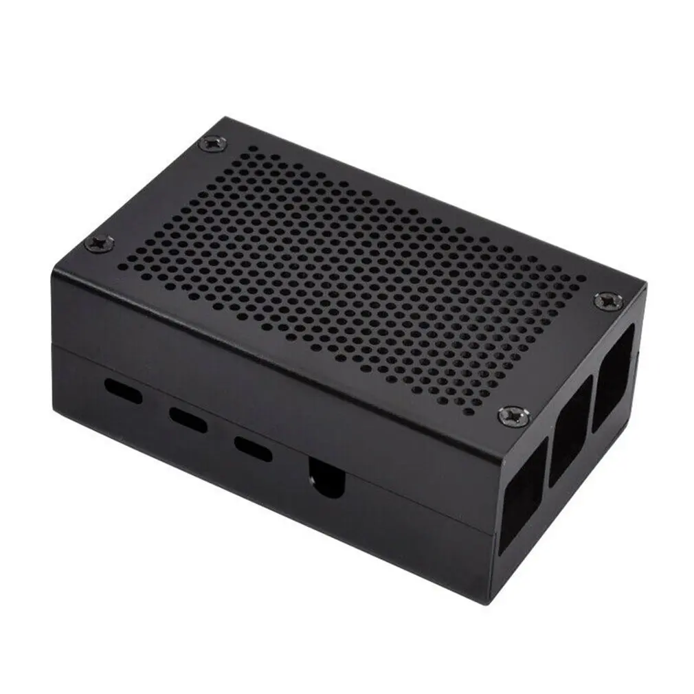 Для Raspberry Pi 4 Модель B универсальный алюминиевый чехол с бесплатным вентилятором чехол для Raspberry Pi 4 Модель B официальный корпус