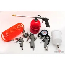 Набор пневмоинструмента для покраски 5 предметов СЕРВИС КЛЮЧ 70605