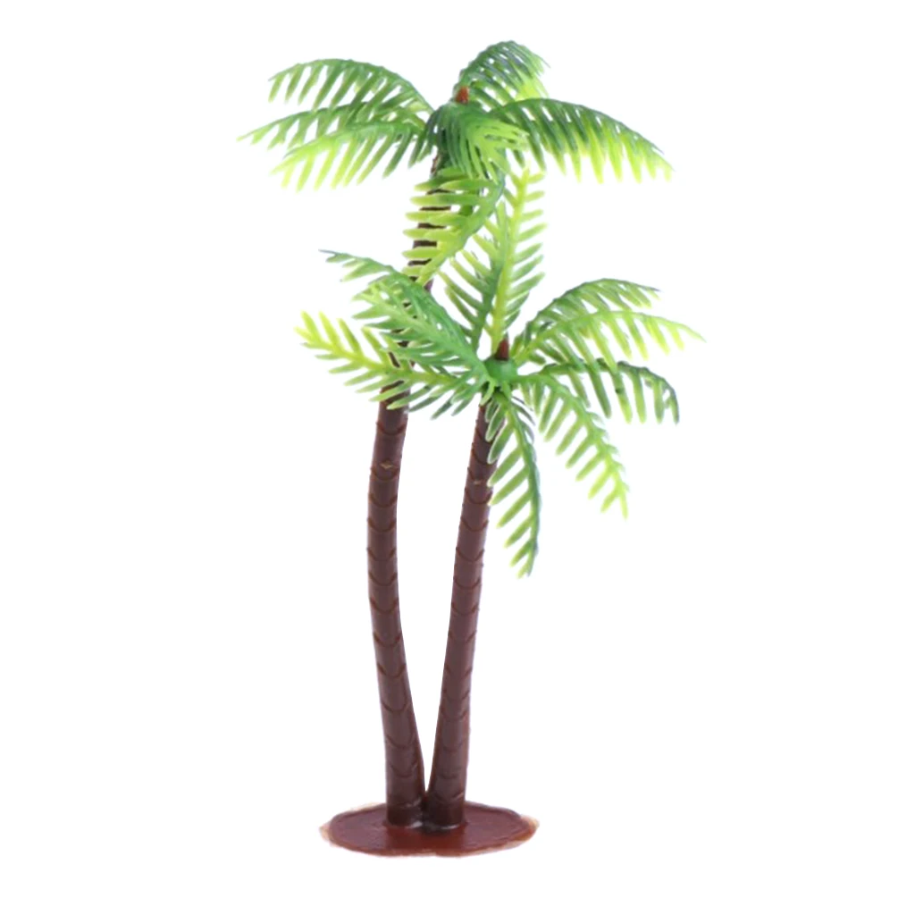 Mini Artificial Coconut Palm Tree Aquarium Plants Ornament Home Decoration
