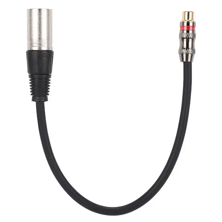 Позолоченный корпус из цинкового сплава с разъемом RCA и штекером XLR для