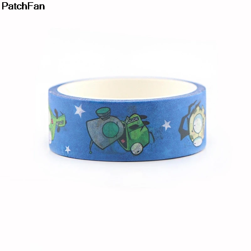 20 шт./лот Patchfan Invader Zim мультяшная книга смешной DIY Скрапбукинг Малыш клей васи маскирующая Лента Печатный узор наклейка A2471