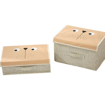 

2 Pcs Home Storage Box Cosmetics Underwear Storage Box Wardrobe Clothes Dustproof Storage Box Folding Storage Box