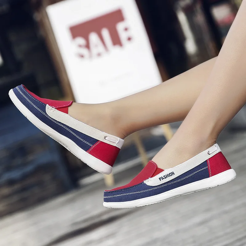 

Spring And Summer-Old Beijing Cloth Shoes Women's Shoes Soft Bottom Middle-aged Flat Heel Mom Shoes Slip-on Lazy Anti-slip Casua